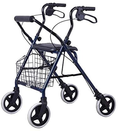 Rollator con Ruote per deambulazione in Alluminio per la Mobilità 丨 Rollator Pieghevole Leggero 丨 Rollator con Ruote per deambulazione per Anziani Regolabile in Altezza D