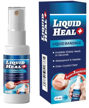 Cerotto Liquido Per La Pelle,Spray Adesivo Per Pulire Ferite e Chiudere Piccole Lesioni | Cerotto Adesivo Rapido Impermeabile Per Piccole Escoriazioni Su Ginocchia E Piedi