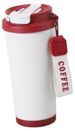 SHOWERORO Taza De Café Portátil Térmica De Acero Inoxidable Con Tapa Aislada Para Bebidas Frías y Calientes Para Viajes De Oficina y Uso Al Aire