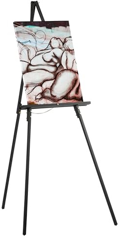 SD STUDIO DESIGNS Chevalet, bois, G. noir (160 cm de hauteur), 106 cm de large x 115,6 cm de profondeur x 160 cm de haut