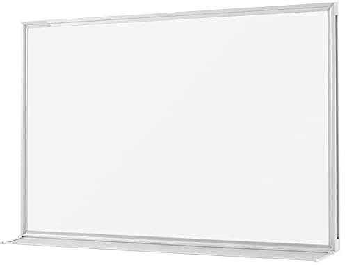 VISCOM Premium Design Whiteboard Speziallackiert - 100 x 150 cm - Beschichtete Magnetwand mit Aluminium-Rahmen - extrem kratzfest, magnetisch & einfach beschreibbar - Magnettafel in mehreren Größen