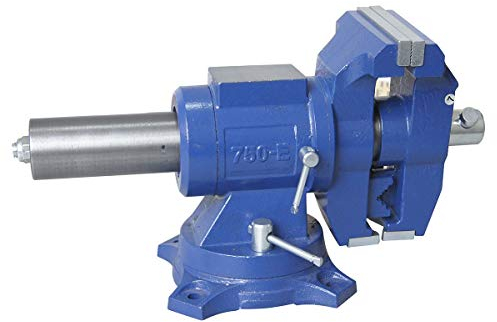 KATSU Schraubstock 5 125mm, Profi Schraubstock drehbar groß, Heavy Duty Mehrzweck 360 Grad drehbare Werkbank Tischklemme für Mechaniker und Ingenieure 402365