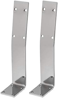 HOLZWERK24 Rücklehne BRL 108 Stahl silber-chrome Bankrückenlehne Banklehne Halterung Profil für Bänke, Betten & Stühlen
