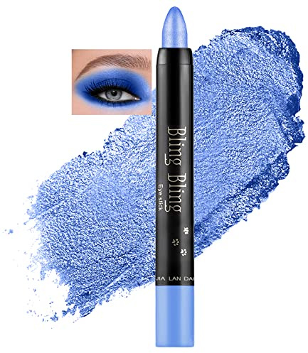 Sombra de Ojos Lápiz Brillante Ultra Pigmentado (Azul Oscuro)