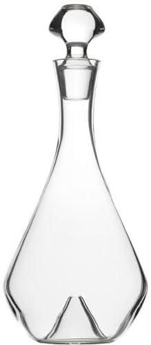Stölzle Lausitz Carafe spiritueuse soufflée à la bouche/carafe en verre 1 l avec couvercle/carafe en cristal de qualité supérieure - Convient comme carafe à whisky, carafe à cognac