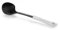 Mestoli da cucina in nylon 32 cm colore nero manico bianco EMS-843563