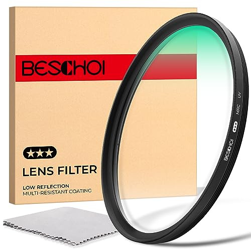 BESCHOI - Filtro Protección UV MRC de 37mm de Vidrio óptico con 30 Capas Nano-Recubrimiento para Objetivo 37mm (3 Star)