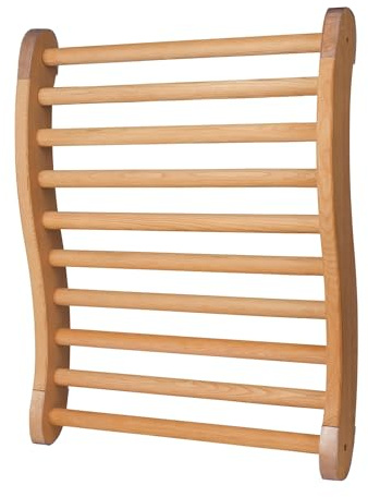SunnyDeals Sauna Rückenlehne ergonomisch, braun, 1 Stück | Ergonomische Rückenlehne für eine entspannte Sitzposition in der Sauna
