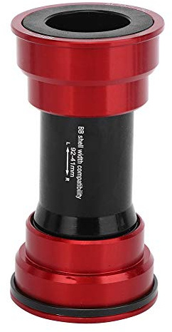 VGEBY BB91/BB92 Fahrrad-Keramiklager, Integriertes Hohlkettenrad-Innenlager, Rote und Schwarze Option, für Mountainbikes und Rennräder (Keramik-Tretlager-Press-Fit-Rot