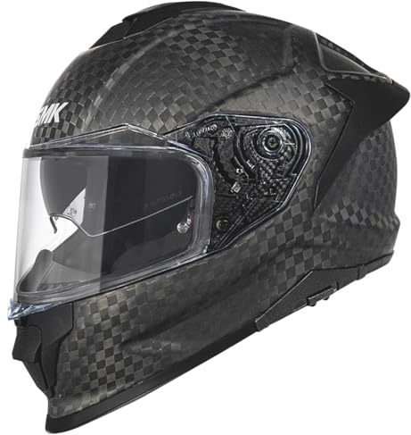 Casco de Moto Integral SMK Titan Carbono Mate con Visor Solar - Homologado ECE 22.06 - Designed (M)