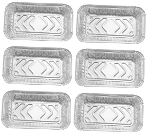 LIFKOME Barquettes Aluminium Jetables 670 Ml 25 Pièces sans Couvercle Fabrication Feuilles D'aluminium Emballage Alimentaire Barbecue Usage Unique Fiesta la Cuisine