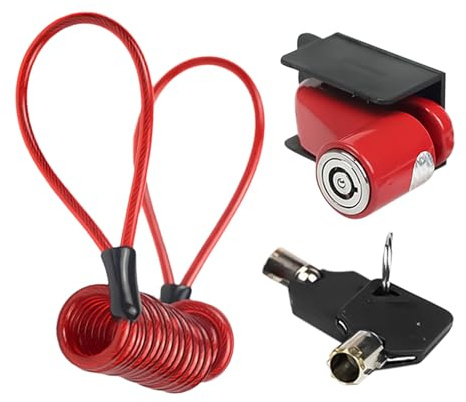 Scheibenbremssperre: Sicherheitsvorrichtung für Roller, Becherschutz mit Erinnerungskabel, Sicherheitseinstellungen des Elektrorollers, Fahrradschutz