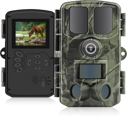 AOUQEE Wildkamera 4K, 48MP Ultra HD Video Wildkamera mit Handyübertragung App, WLAN Wild-Kamera mit Bewegungsmelder Nachtsicht, 0,1 s Auslösegeschwindigkeit, Weitwinkel 120°,IP66 Wasserdicht