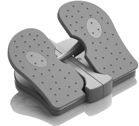 Changor Machine Pas à Pas pour Les Pieds, Appareil D'entraînement Silencieux et Pliable pour Les Jambes, pour la Maison et Le Bureau, Pédale d'exercice Compacte en Nylon renforcé sous Le Bureau