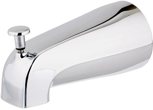 EZ-Flo 0 ersättnings avledare badkarpip, zink kropp-krom, 2,5 x 2,5 x 5,35