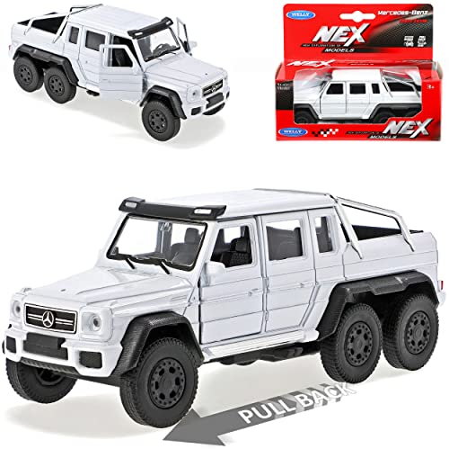 Welly Mercedes-Benz G-Klasse G63 AMG 6x6 Weiss ca 1/43 1/36-1/46 Modell Auto