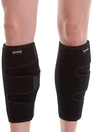 Bodyprox Calf Support Brace 2 Pack, Adjustable Shin Splint Compression Sleeve