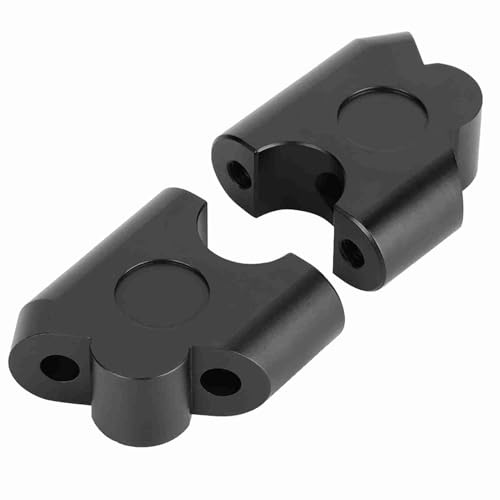 Fydun Motorcycle Handle Bar Riser Handlebar Clamp Back Move Mount Adapter 22mm (Black)
