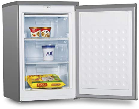CONGELADOR VERTICAL CV-88IX INFINITON (A+/F, INOX, Altura 85cm, 80 Litros, Puerta reversible, Termostato regulable, Independiente)