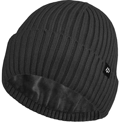 HASAGEI Beanie Uomo Berretto Lavorato a Maglia da Uomo e Donna in Pile Spesso Termico Traspirante Unisex Morbido Berretto da Uomo Lavorato a Maglia Autunno e Inverno
