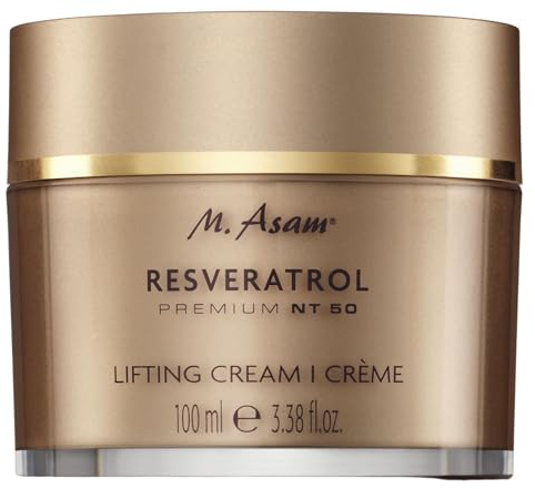 M. Asam Resveratrol Premium NT50 Lifting Crème XXL (100ml) – Anti Aging Crème mit Resveratrol für glatte & sichtbar geliftete Haut – Hyaluron Creme, Gesichtspflege für jeden Hauttyp
