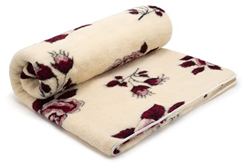 Best Wool Merino Wolldecke Schurwolle 140x200 cm - Kuscheldecke aus 100% Merino Schafwolle - Groß und Flauschige Decke Wolle - Gewicht 1100g/m2 - Atmungsaktives Material