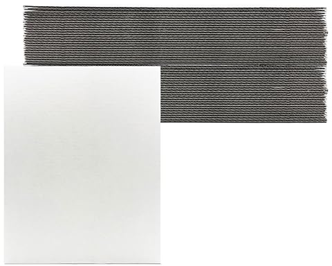 12 x 15 Inch Corrugated Cardboard Sheets Flat Layer Pads White rectangle Separators Bulk Flat Card Boards Inserts for Packing, Shipping,Art,Mailing,Diy Crafts,T-Shirts，Divider Backing 50 Pack