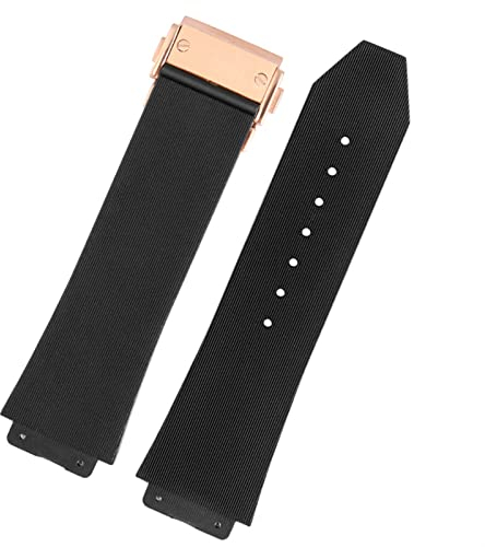 MURVE Für HUBLOT BIG BANG Silikon Uhrenarmband 26mm*19mm 25mm*17mm Wasserdicht Uhrenarmband Uhr Gummi Uhrenarmband, 26-19mm, Achat
