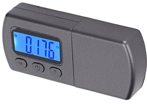 Digitaler Plattenspieler-Stylus-Kraftskalenmesser, Hochpräzise, ​​Edelstahl, 0,01 G, Blaue LCD-Hintergrundbeleuchtung, 5 Modi, Tracking-Kraft-Druckskala für
