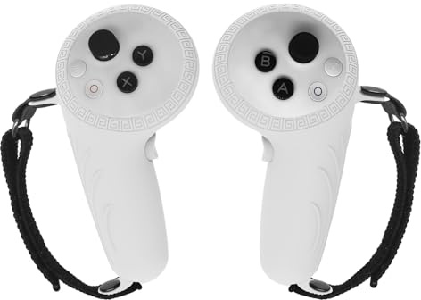 Housse de Protection pour Pico4 Ultra poignée de contrôleur,Housse Manchon de Protection en Silicone Souple,Étui de Protection pour Pico4 Ultra poignées de contrôleur VR (Blanc)