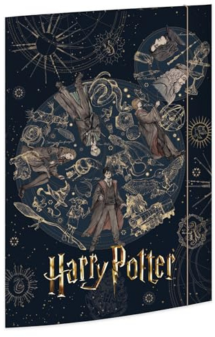 RNKVERLAG Harry Potter Portfolio Folder 320 x 430 mm for A3 Format with Elastic Closure Pack of 1