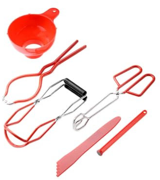 Mikinona 1Ensemble Kit De Outils De Conserve Pince à Bocal Accessoires De Pour Confitures Sauces Et Équipement De Cuisine Et Ergonomique