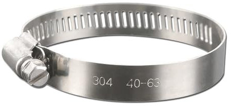 Colliers de serrage réglables en acier inoxydable 1/4-2 (6-51 mm) - Pour la maison, le jardin, l'automobile et la plomberie, 10, 16 mm, 10 pièces