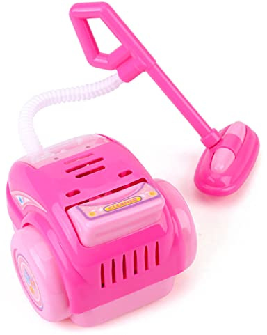 Dioche Mini Electrical Vacuum Cleaner Toy for Kids with Bright Vivid Colors and Interactive Features - Battery Operated Home Appliance Toy for Baby and Children