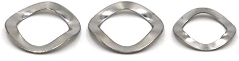 Rondella ondulata, acciaio inossidabile 304, al carbonio nero, tre rondelle ondulate, rondella elastica M3 M4 M5 M6 M8 M10 M12 M14 M16 M19 M21 M24 M27 M34(304 Stainless Steel,50pcs M8x13)