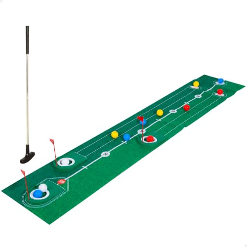 ColorBaby CB Games Juego de Golf Infantil, Tapete 200x38 cm y Palo (39744)