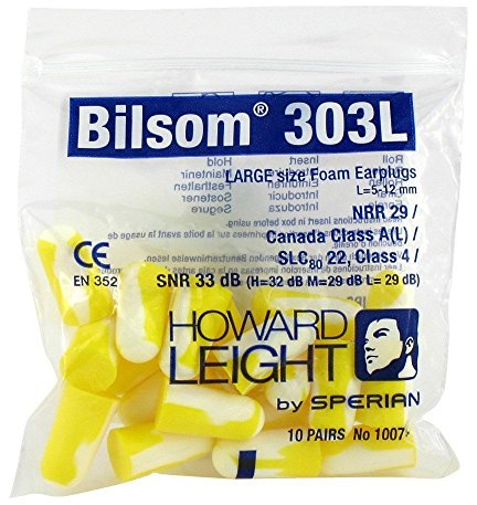 Bilsom 303L-10P Gehörschutzstöpsel Gelb,weiß