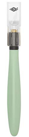 WEDO 7852114 Skalpell COMFORTLINE Pastell, inkl. 5 Ersatzklingen, zum präzisen Basteln und Modelieren, ergonomisch geformt, extrem Scharfe Klinge, mit Schutzkappe, mintgrün, Grün