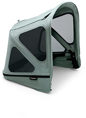 Bugaboo Capota Ventilada Donkey Extensible para una cobertura adicional y una protección solar óptima, Repele el agua, Compatible con Todos los Carritos Bugaboo Donkey, Verde Grisáceo