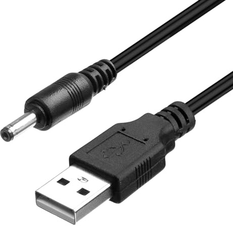 USB to 5V DC Cable Universal Charging Power Cord DC 3.5 x 1.35mm Jack Replacement 5V Barrel Jack Power Cable for Electric Toothbrush HUB Splitter Router LED Lights, Black 1M