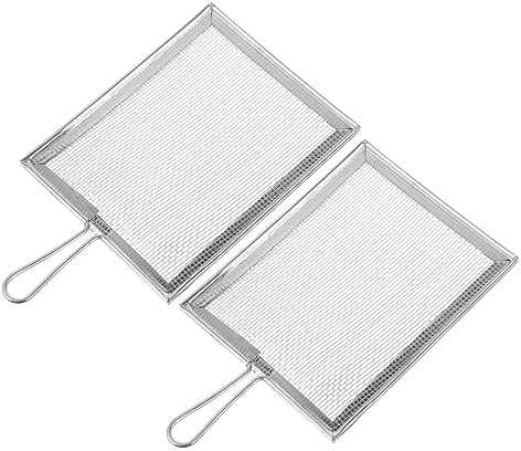VILLFUL 2pezzi Sieve Inossidabile per Filtraggio Strumento per Ceramica e Mud Sifter con Manico Ergonomico per Filtrare Pigmenti e Polimeri