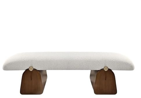 guiling-1986 Sitzbank für Schlafzimmer Retro-Stil, Holz-Schuhwechselhocker, Wohnzimmer, dekorativer Sofa-Hocker, Bett-End-Hocker, einfacher Mall-Ruhehocker Bettbank(160 * 42 * 45cm)
