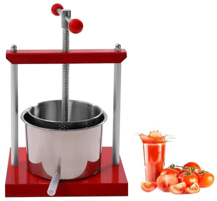 Pressa per miele e frutta Pressa manuale for vino di frutta, pressa for succhi, macchina for la produzione di formaggio con manico a T, pressa for sidro, mela, uva, tintura di verdure, miele, olio d'o