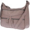 Christian Wippermann Damen Tasche Schultertasche Umhängetasche Crossover Bag Leder Optik Handtasche Schlamm2