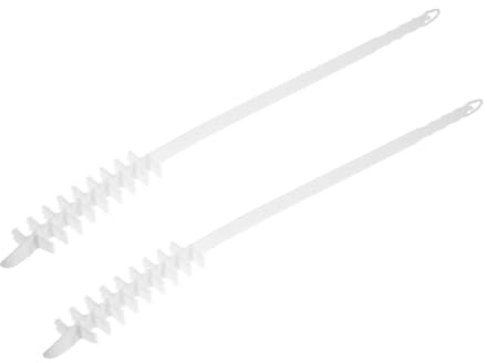 Anneome 2 pezzi Spazzola per Pulizia Asciugatrice e Lavatrice Tamburo con Manico Antiscivolo e Setole per Rimuovere Lanugine e Polvere da Ventilazione Compatibile Maggior Parte delle