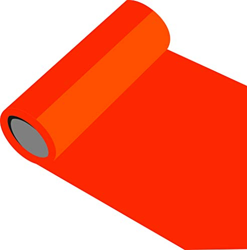 INDIGOS UG Klebefolie Möbel 5m (Laufmeter) freie Farbwahl 118 glänzende Farben 50 cm Höhe orange - Autofolie - Wandschutzfolie - Plotterfolie für Küche, Fließen, Bad - Dekoration