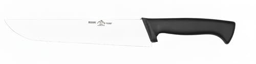 JJ Cuchillería Sonpó Online - Cuchillo Carnicero Profesional, de 35 cm y hoja de acero inoxidable molibdeno vanadio alveolado, mango de polipropileno