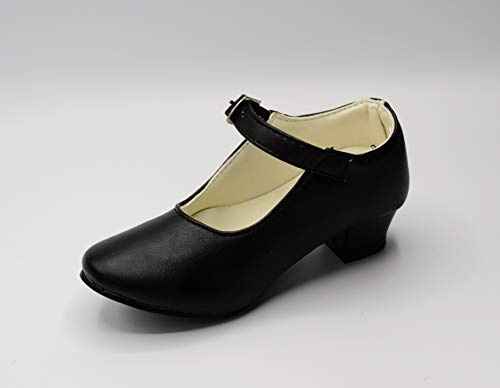 Chaussures de Danse Flamenco avec différentes Tailles de Fille à Femme. (Noir, Numeric_23)