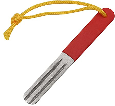 SOBW Hakenschärfer Schleifstein Schleifstein zum Schärfen Fisch Hook Sharpener Diamantfeile Angeln schärfen Stein, Tragbare Outdoor-Angelhaken-Spitzer-Datei Matt-Mahlwerk-Angelgerät