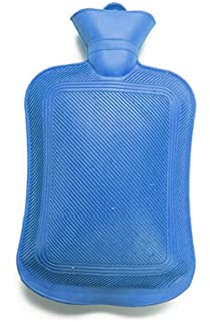 Bolsa de agua caliente, fabricada en caucho natural, tamaño grande de 2 litros